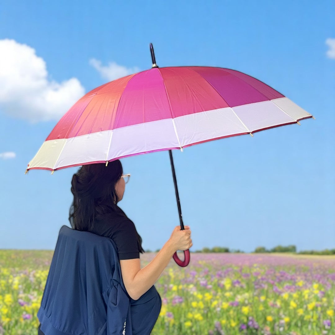 SOMBRILLA FINA BASTÓN 16 VARILLAS SOMBRILLA FINA BASTÓN 16 VARILLAS